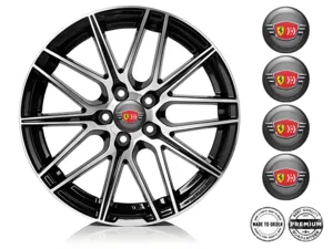 Ferrari Logo Autocollant Roue Design Bombé en Résine
